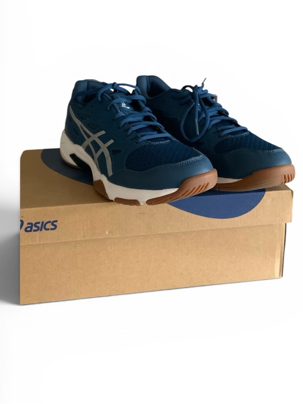 Asics Blue and White Athletic Shoes